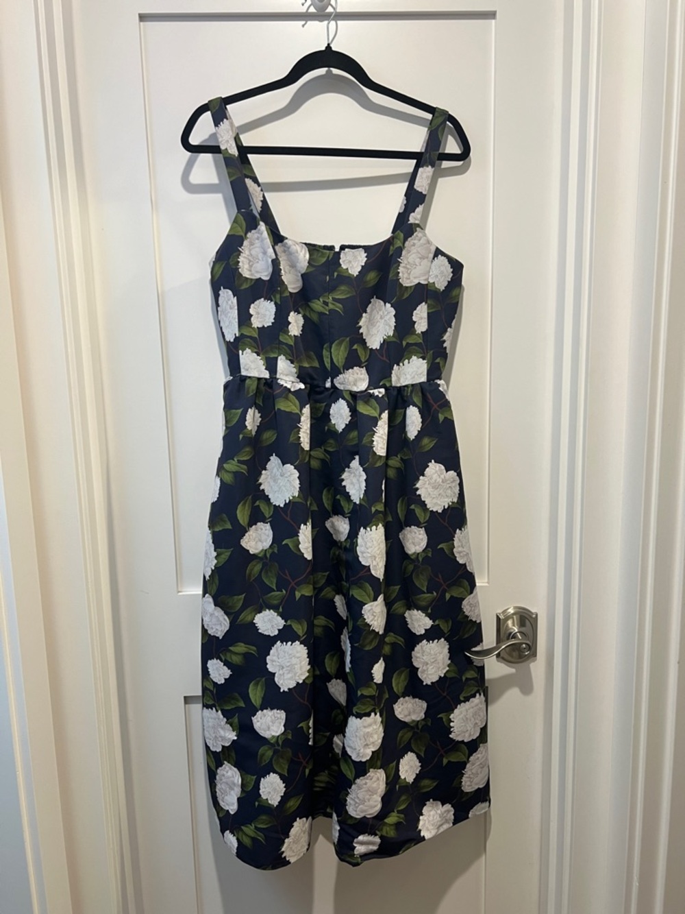Sachin + Babi Navy Midi Dress with White Floral Print - Picture 4 of 7
